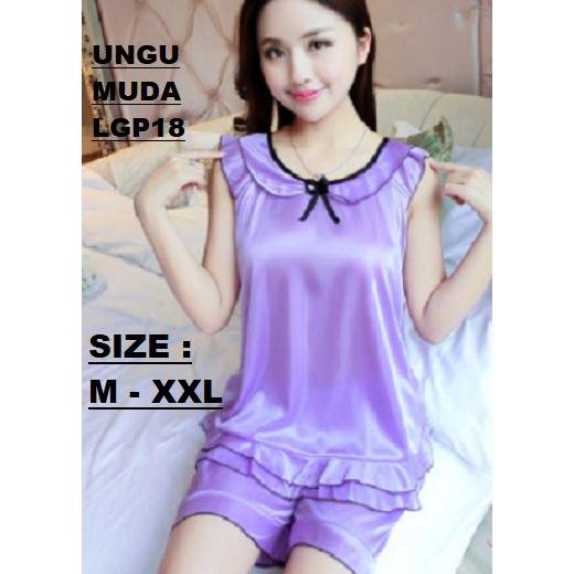Piyama set celana lingerie babydoll LGP