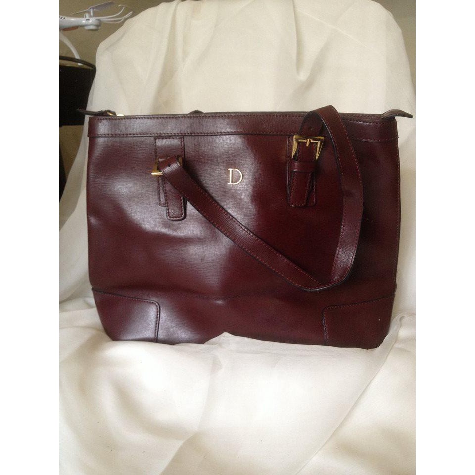 Leather bag/ tas kulit maroon / tas seken