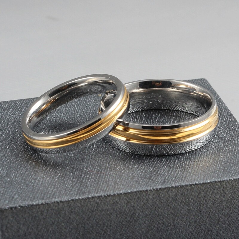 [BEST SELLER] Cincin Couple Titanium / Cincin Couple Murah / Cincin Couple Anti Karat C013