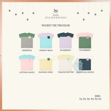 pocket tee little palmerhaus trikolor