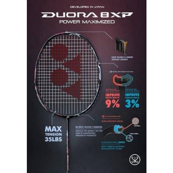 RAKET YONEX DUORA 8 XP ORIGINAL