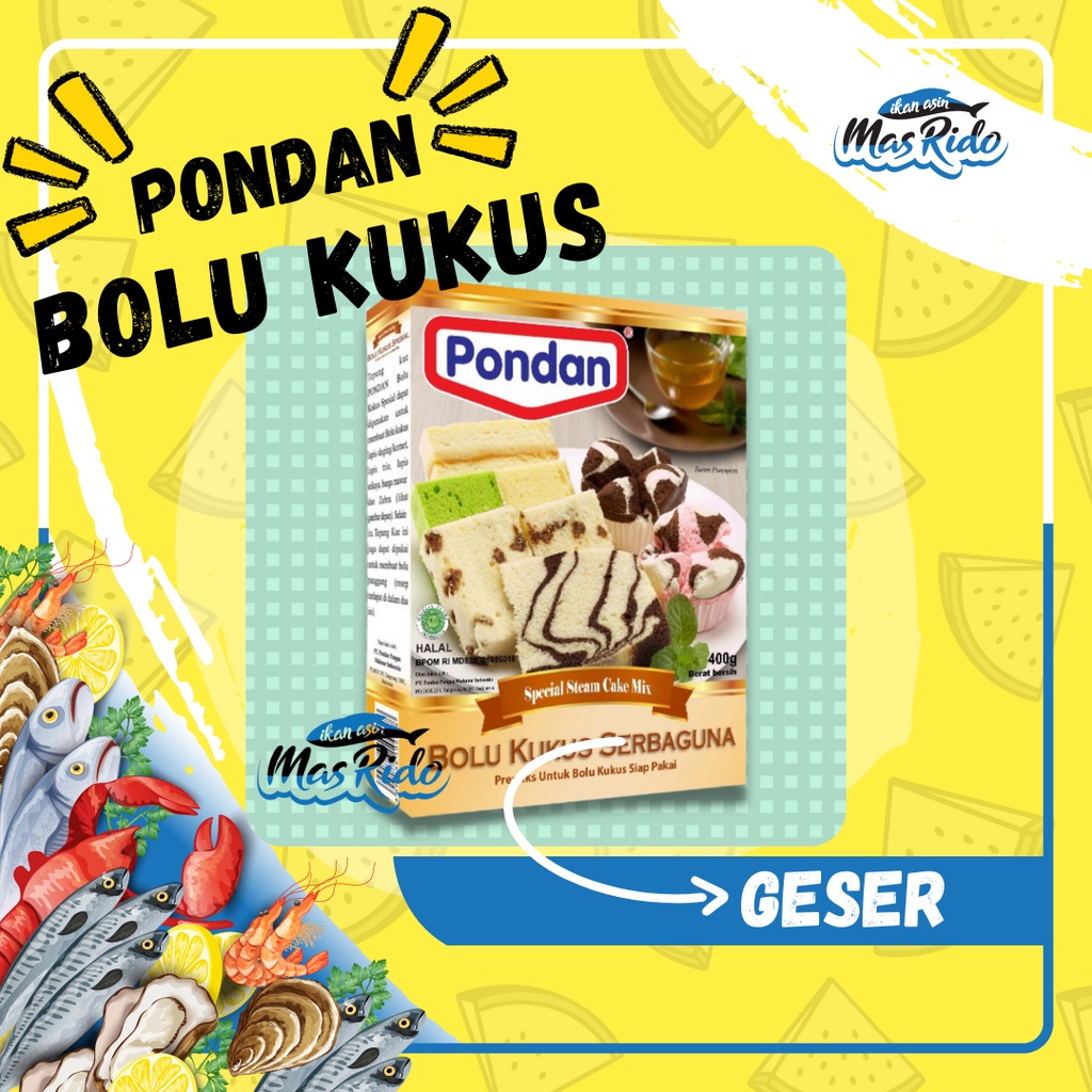 

Pondan Bolu Kukus Serbaguna 400 gram Special Steam Cake Mix Instan