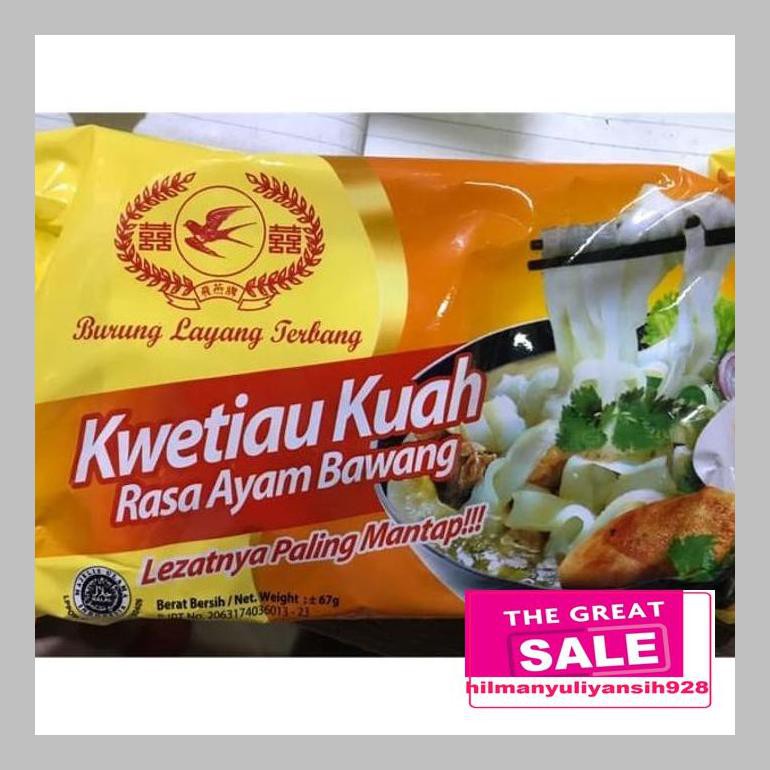 

Ch5Hil1 Kwetiaw Kwetiau Cap Burung Layang Terbang Rasa Ayam Bawang 67 Gram Hilchq1