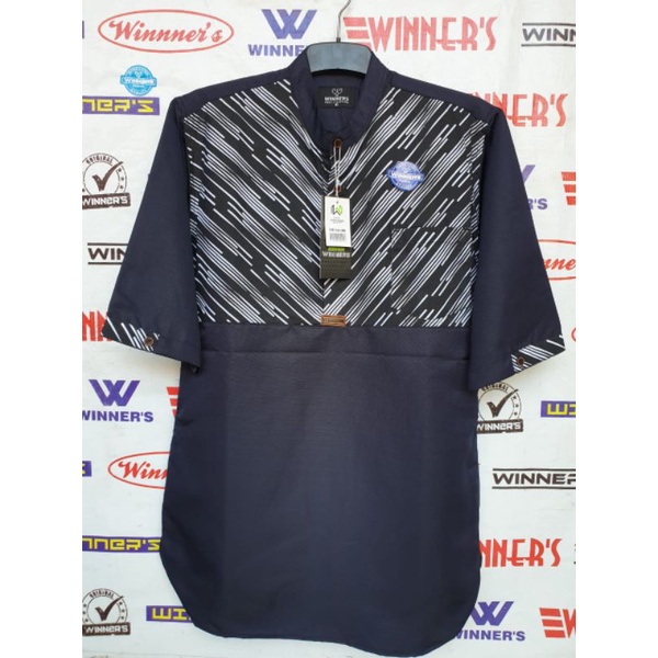 Kemeja Kurta Pakistan Lengan 3/4 Baju Koko Pria by Winners