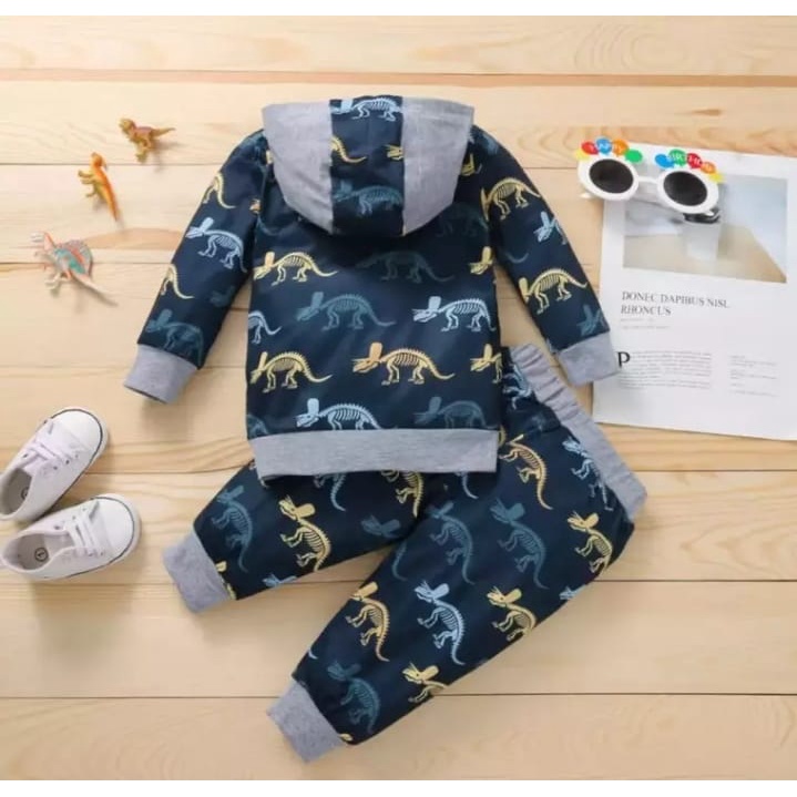 SETELAN HOODIE ANAK LAKI LAKI HOODIE ANAK 1-5 TAHUN HOODIE DINO TERBARU SETELAN HOODIE ANAK LAKI LAKI TERBARU BAJU ANAK TERBARU HOODIE DINO FOSIL HOODIE RAWR BOYS,,