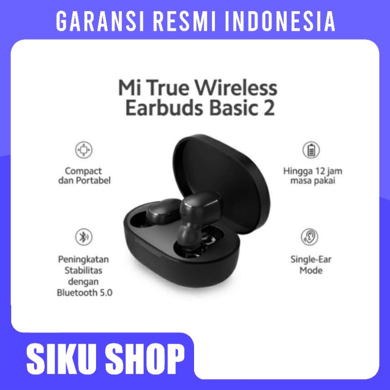 Xiaomi Mi True Wireless Earbuds Basic 2 Garansi Resmi BNIB