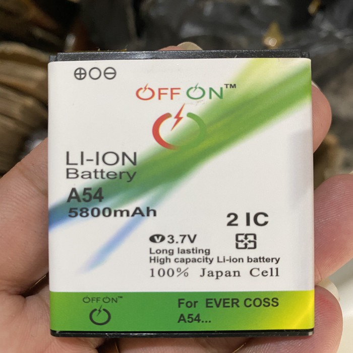 baterai double power OFFON EVERCROSS A54 A74A A74C A74D E2