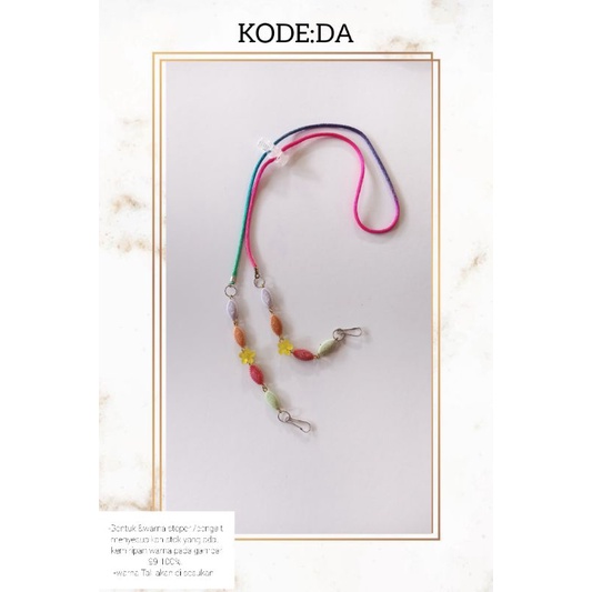 Kalung Masker Rantai Korea Pria Murah Premium Strep Strap Kalung Mask