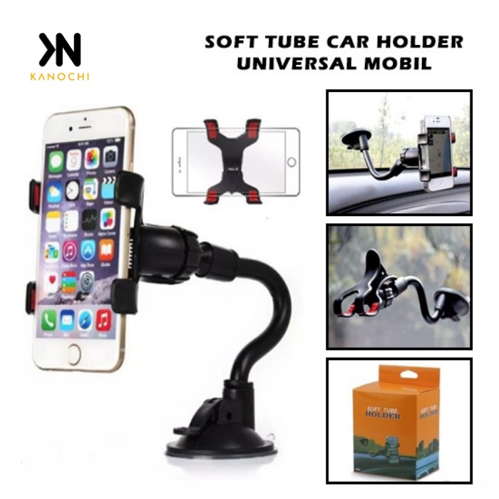 Soft Tube Car Holder Universal Holder Mobil Jepit 4 Cakar