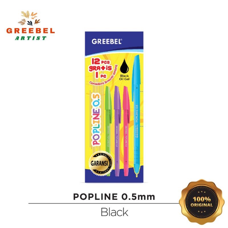 

Pulpen Greebel Popline 0.5mm 1 pak