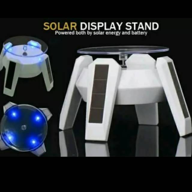 Stand Putar Solar Display Cincin Action Figure Jam Tangan