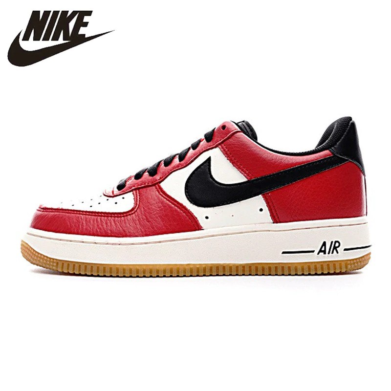 air force 1 black and red and white