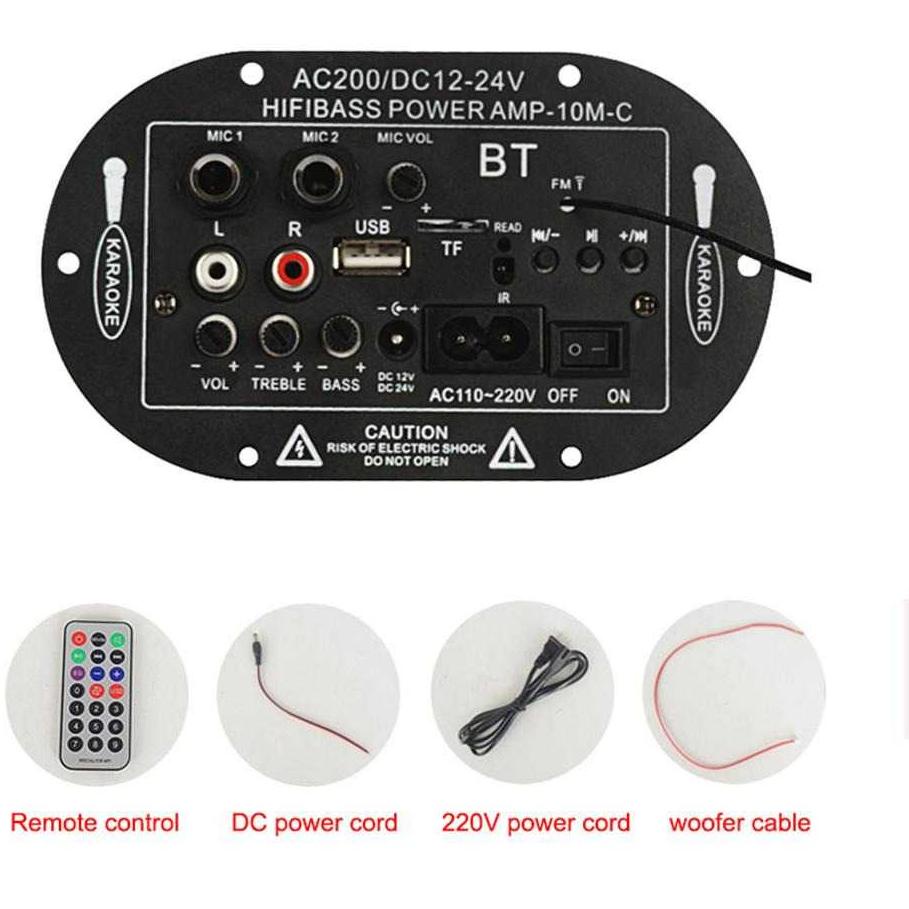 SALEE.. Amplifier Board Audio Bluetooth Subwoofer DIY 35W / Amplifier Board Karaoke Audio Bluetooth 