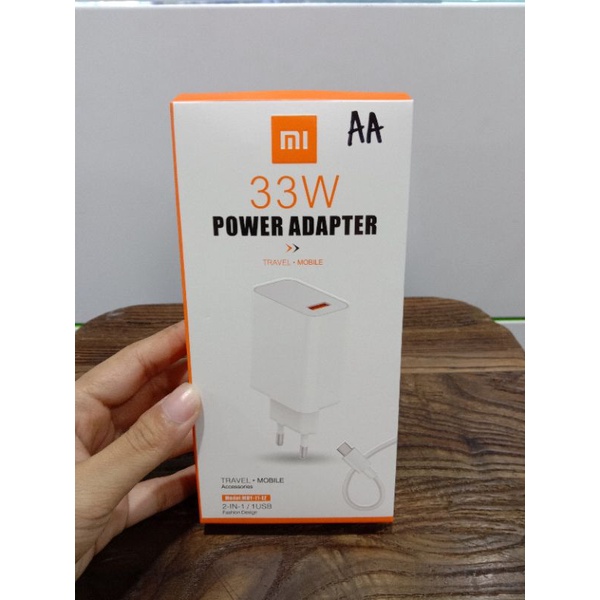 CHARGER XIAOMI TYPE-C 33W ORIGINAL FAST CHARGING