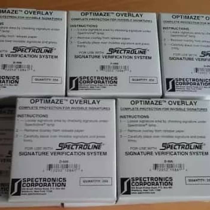 

(TERLARIS) 1 SET SPECTROLINE & SIGNATURE OVERPLAY