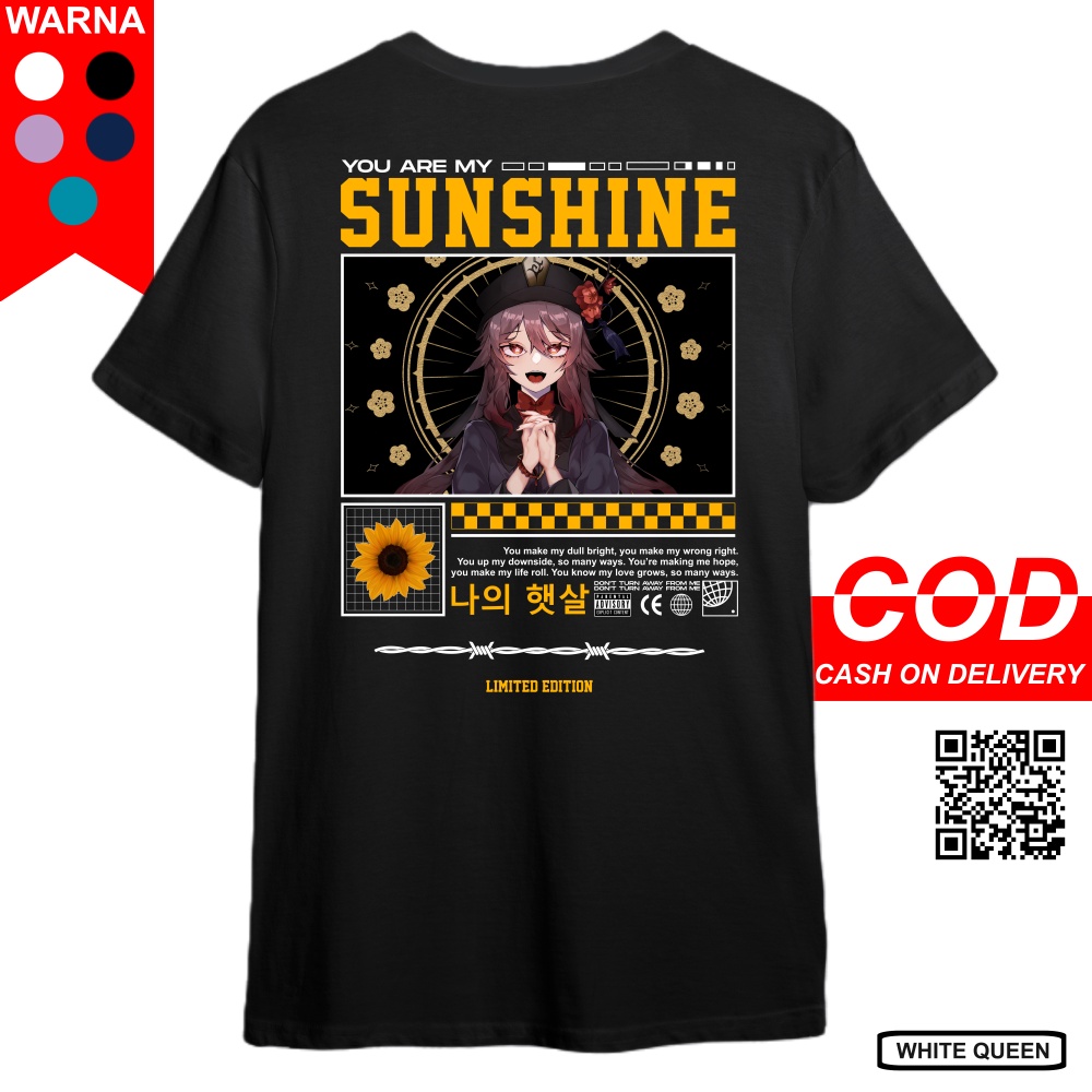 KAOS HU TAO GENSHIN IMPACT STREETWEAR - KAOS STREETWEAR DISTRO PRIA & WANITA KAOS ANIME & GAME GENSH