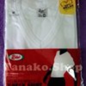 SALE Kaos Oblong Rider V-neck warna putih R.222 B