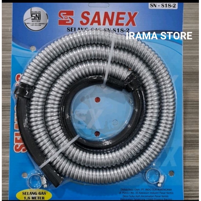 Selang Gas GASTRON/SANEX/CAISAR Flexible 1.8M SNI