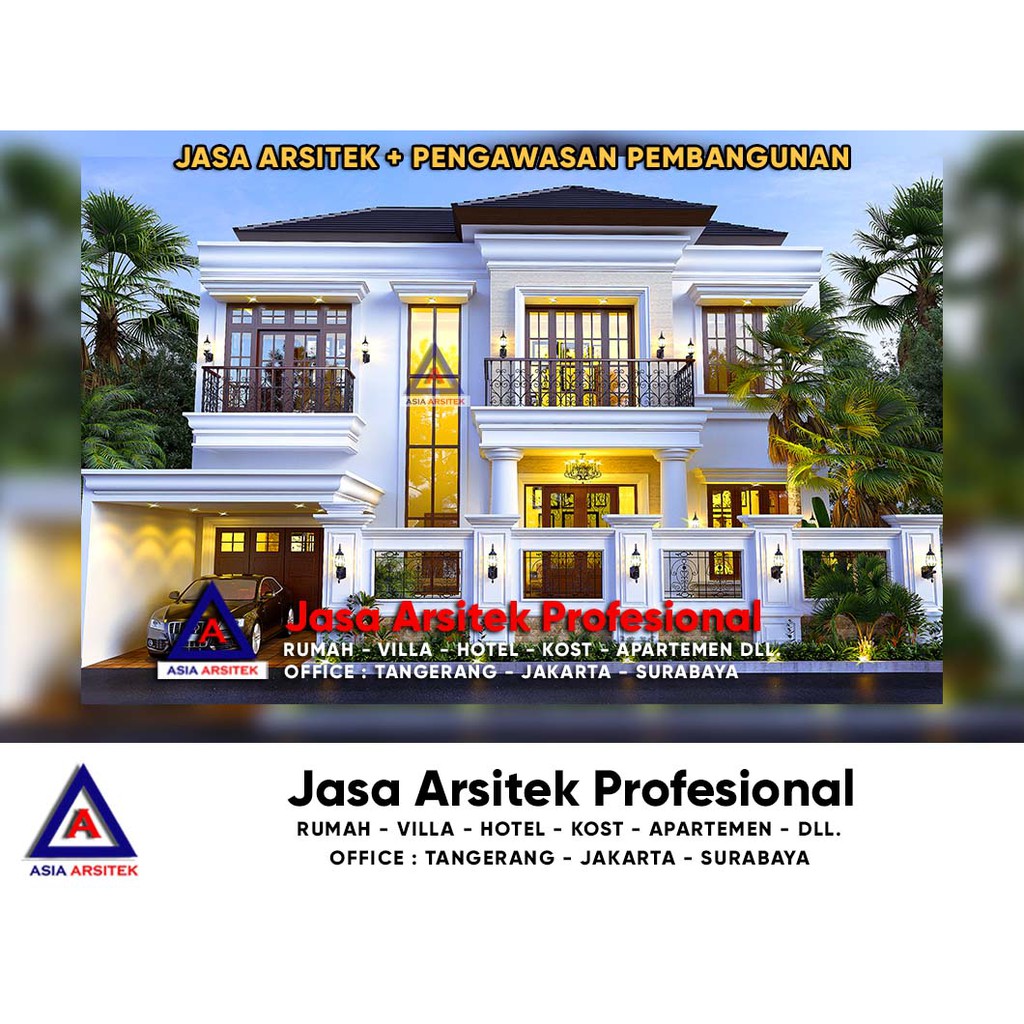 Jual Jasa Arsitek Cikupa Serang Banten Desain Rumah Mewah Tropis Indonesia Shopee Indonesia
