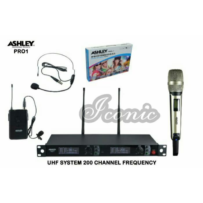Mic Wireless Ashley PRO 1  Handheld   Clip on   Headset