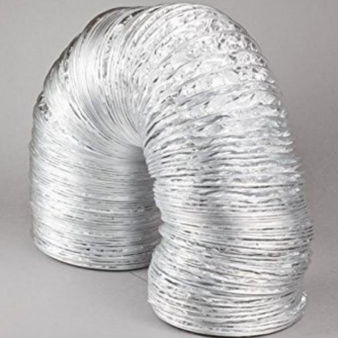 Aluminium Selang Flexible Duct Ducting Exhaust Fan Blower - 5In X 10M