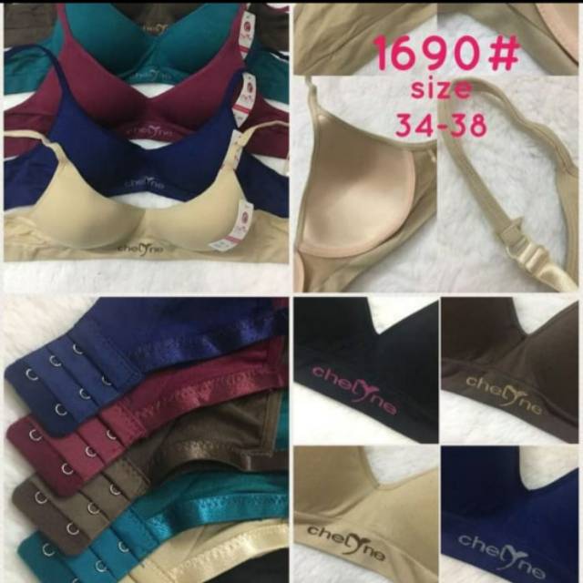 Bra Bahan Rajut Busa Tipis tanpa kawat kait 2 enak dipakai