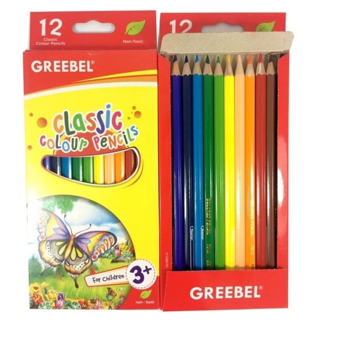 

Greebel Classic Color Pencil 12 Panjang 7012/ Pensil Warna Klasik Murah