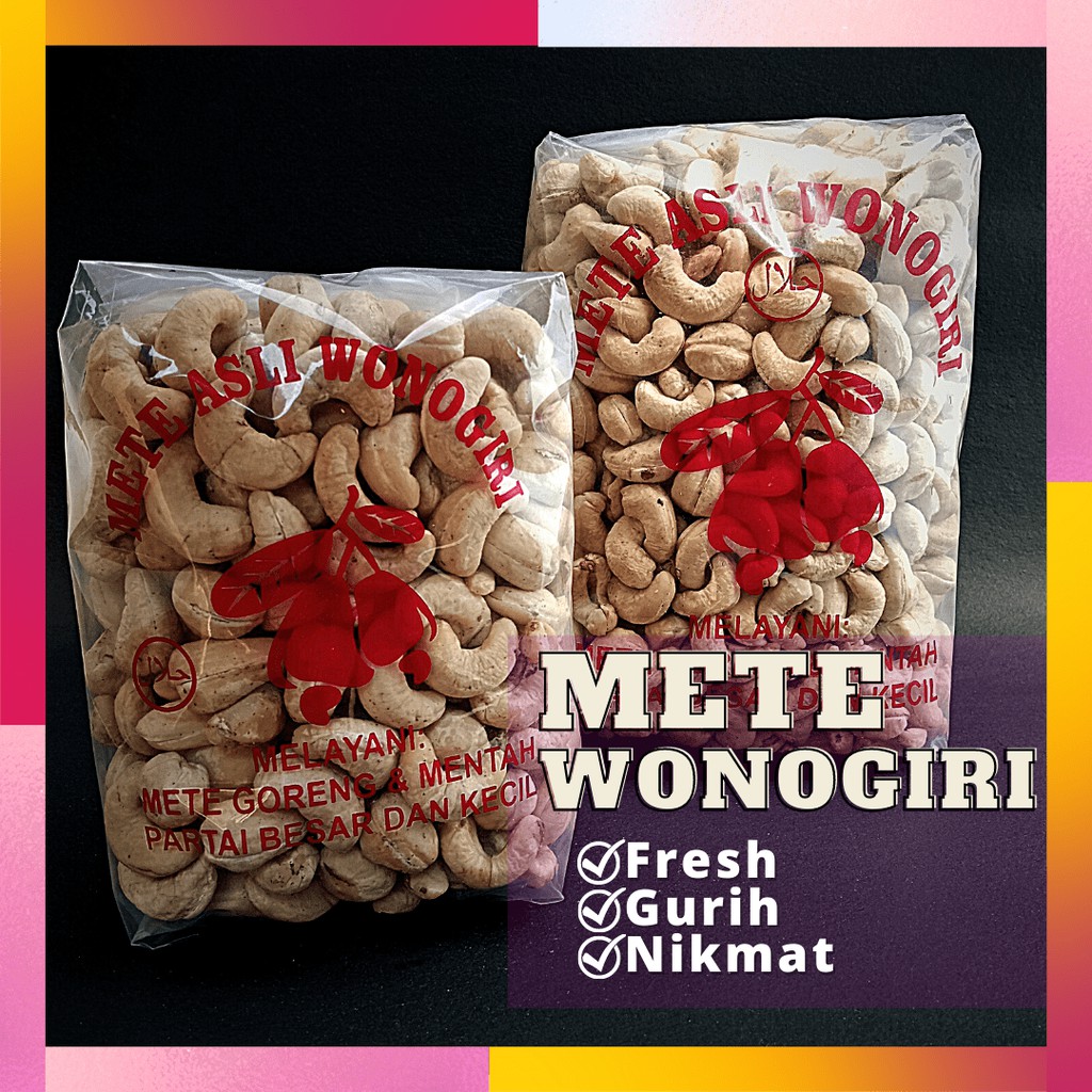 

Kacang Mete Mente Mede Wonogiri Mentah 1 Kg (Grade A)