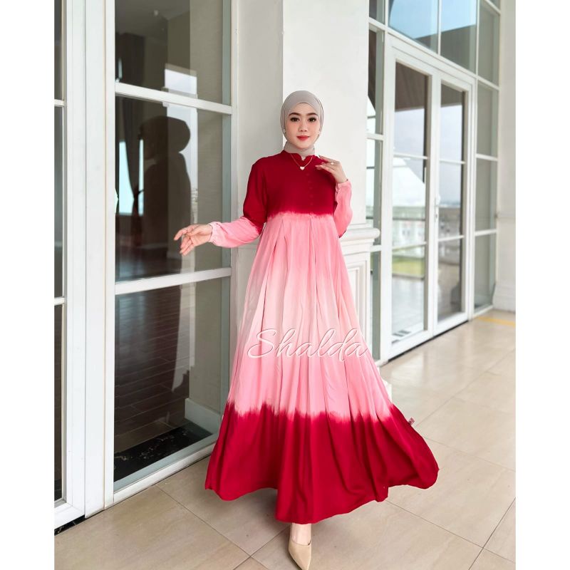 DRESS SHALDA BATIK KATUN TWILL CANDI MEKAR PEKALONGAN