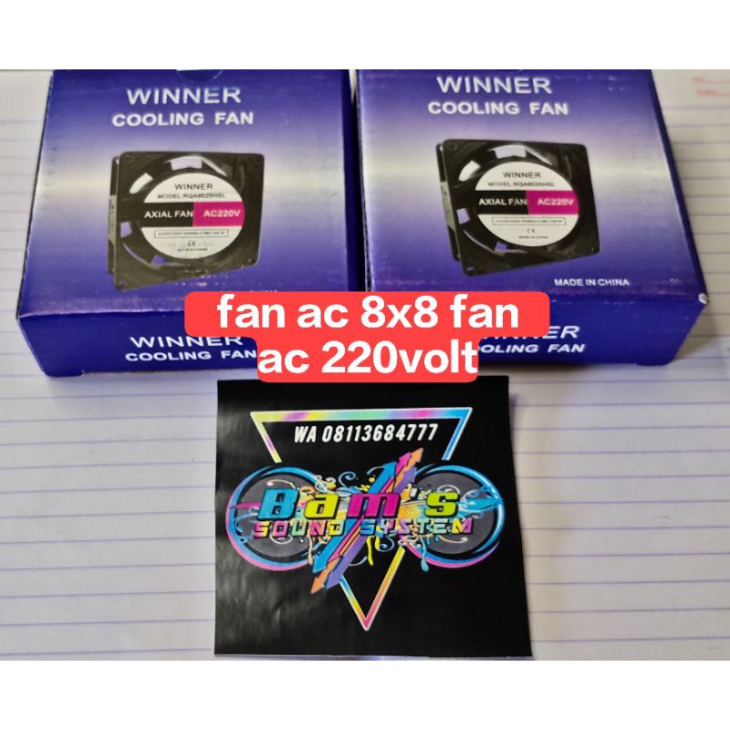 fan ac 8x8 fan ac 220volt