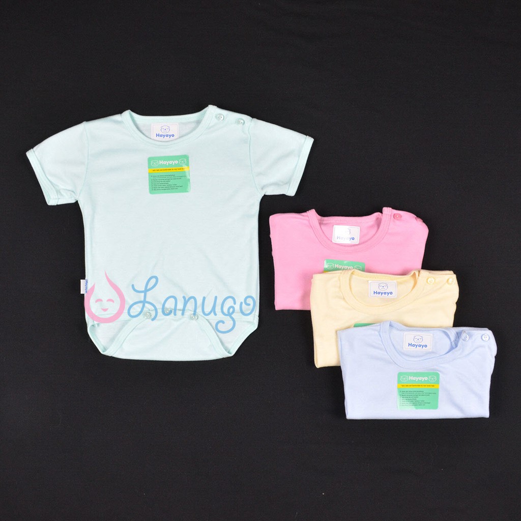 HAYAYO 1 Pcs Baju Kodok Segitiga  Jumper Bayi Baby Warna 