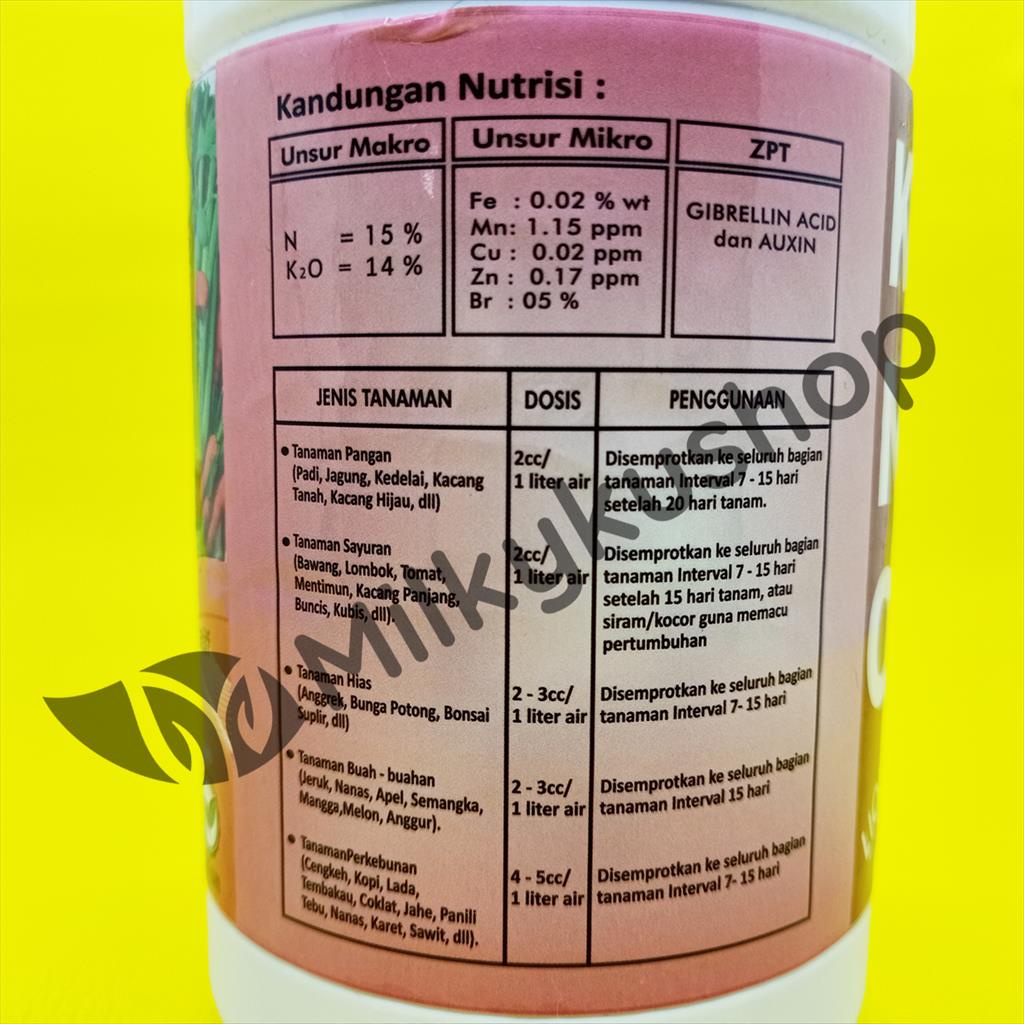 PUPUK CAIR KaNO3 LIQUID  VEGETATIF DAUN 1000 ML KALIUM NITRATE