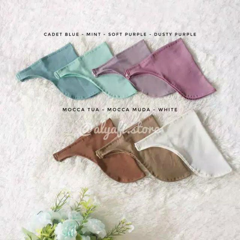 penutup dagu/inner hijab bhn babaydoll ciput dagu inner hijab