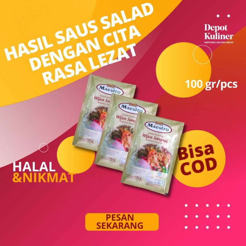 Maestro Wijen Sangrai Salad Dressing 100gr