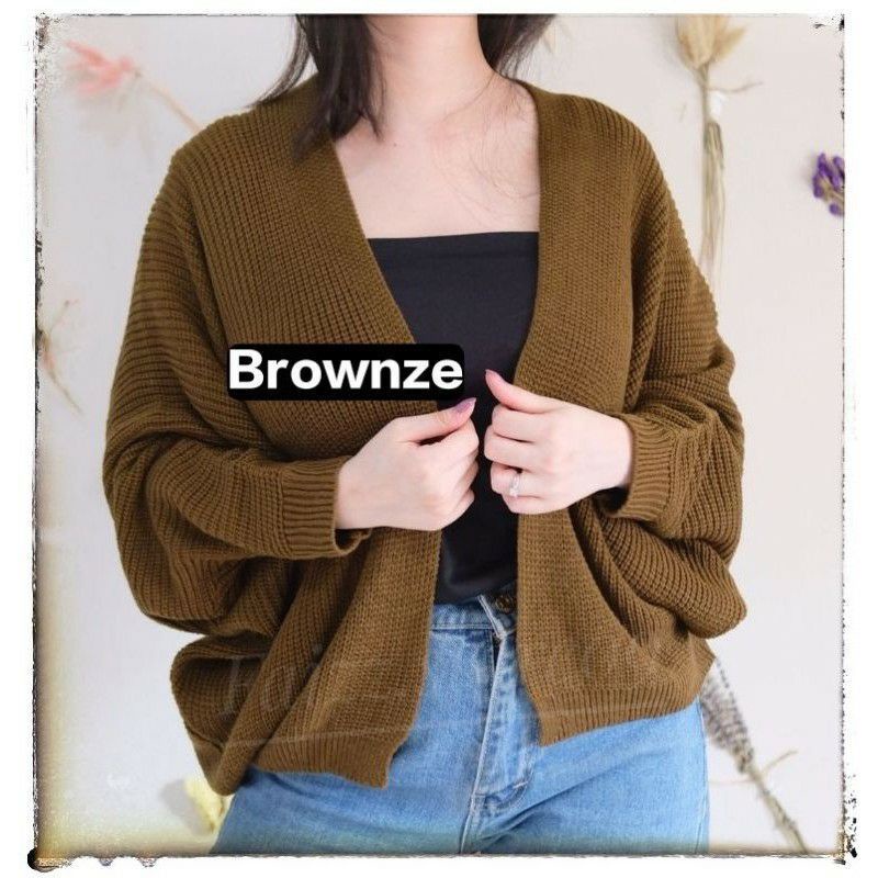 Toply shop Cardigan rajut oversize / Outer rajut model batwing