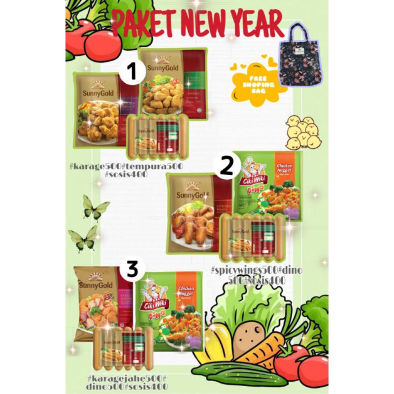 

paket sunnygold free shopping bag