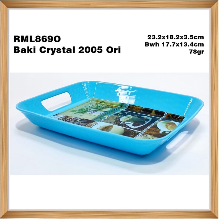 RML869O Baki/Nampan Plastik Crystal 2005 Ori