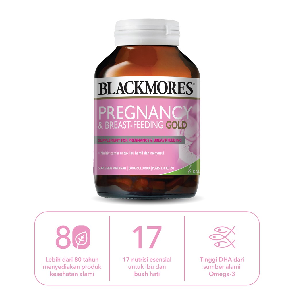 Blackmores Pregnancy &amp; Breast Feeding Gold 60 Kapsul