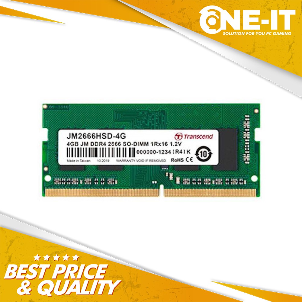 Ram Transcend JetRam JM2666HSD-4G 2666 4GB SO-DIMM DDR4
