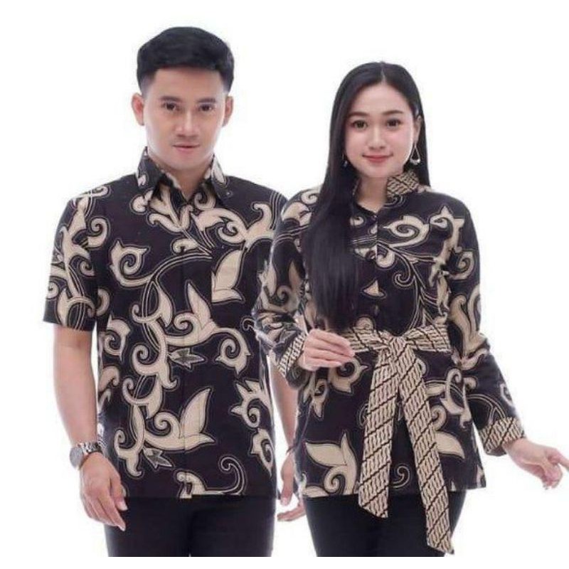 Maura Couple - Sania Ruffle Batik Couple Ori Ndoro Jowi DNT Garansi Termurah-3