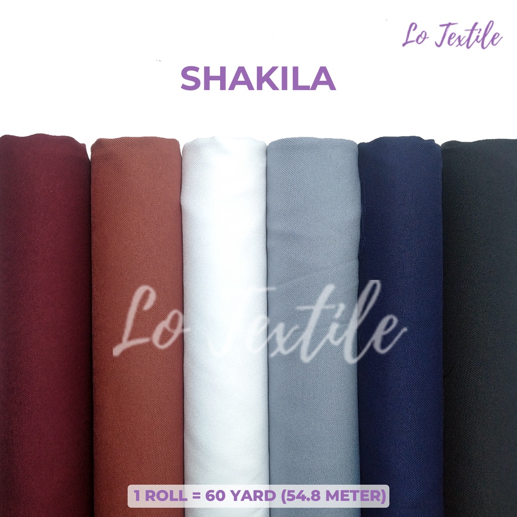 Kain Bahan Shakila Strech 1 Roll 60 Yard Premium Quality