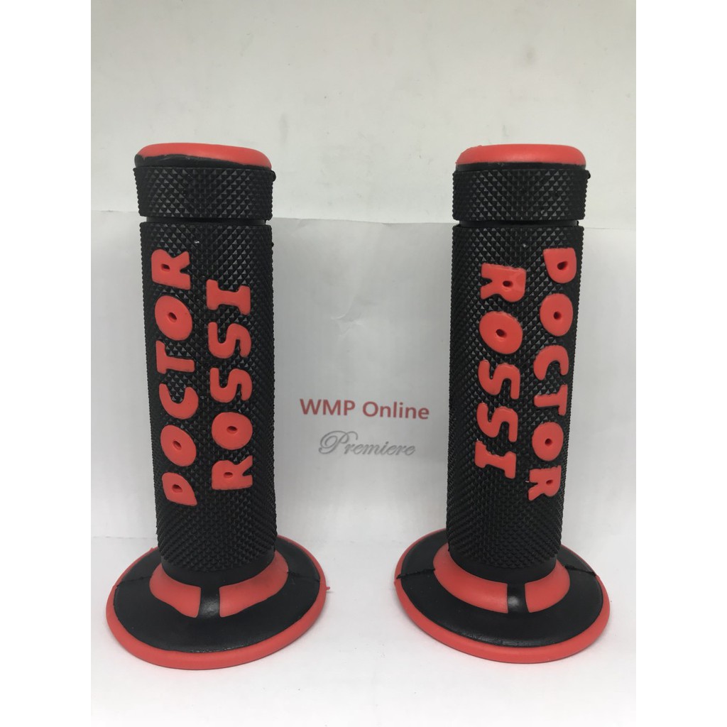 Handgrip Karet Hitam Doctor Rossi Lebar Set Grip Hanfat - HR MOTOSHOP