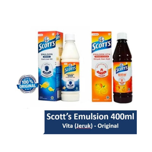 Scott Emulsion 400ml - Minyak Ikan Bayi