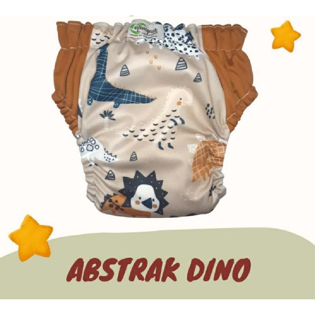 Clodi Ningrat Popok Kain Celana Cuci Ulang Modern Dry Pants Insert AIO All in One Clodi Ningrat AIO Jumbo BB 15-25 Kg