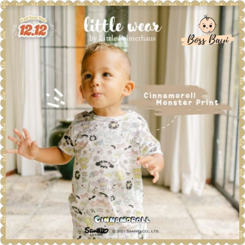 LITTLE WEAR Short Sleeve (Baju Pendek+Celana Pendek) Setelan Kancing Depan Bayi by Little Palmerhaus