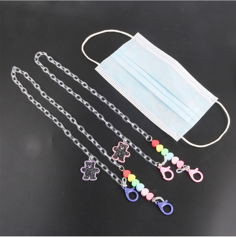 Rantai Lanyard Kacamata Model Transparan Frosted Gaya Jepang Dan Korea Selatan