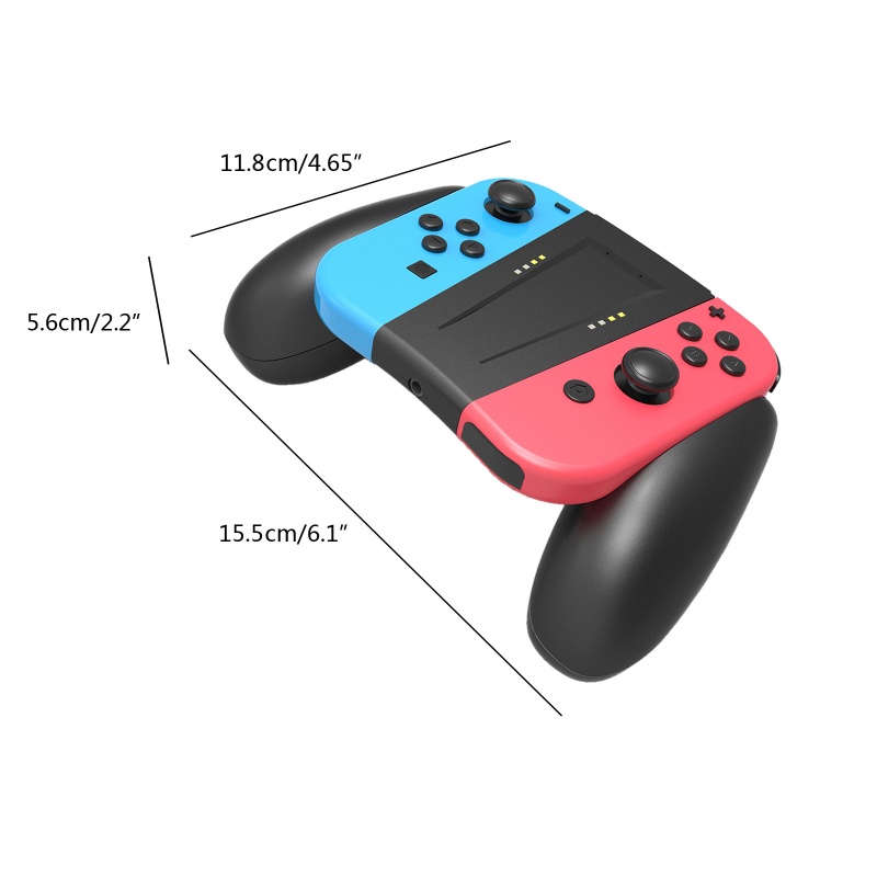 Btsg Grip Pengisian Daya Stabilitas Tinggi Berkualitas Handle Controller Charger Stand 3.5mm Jack