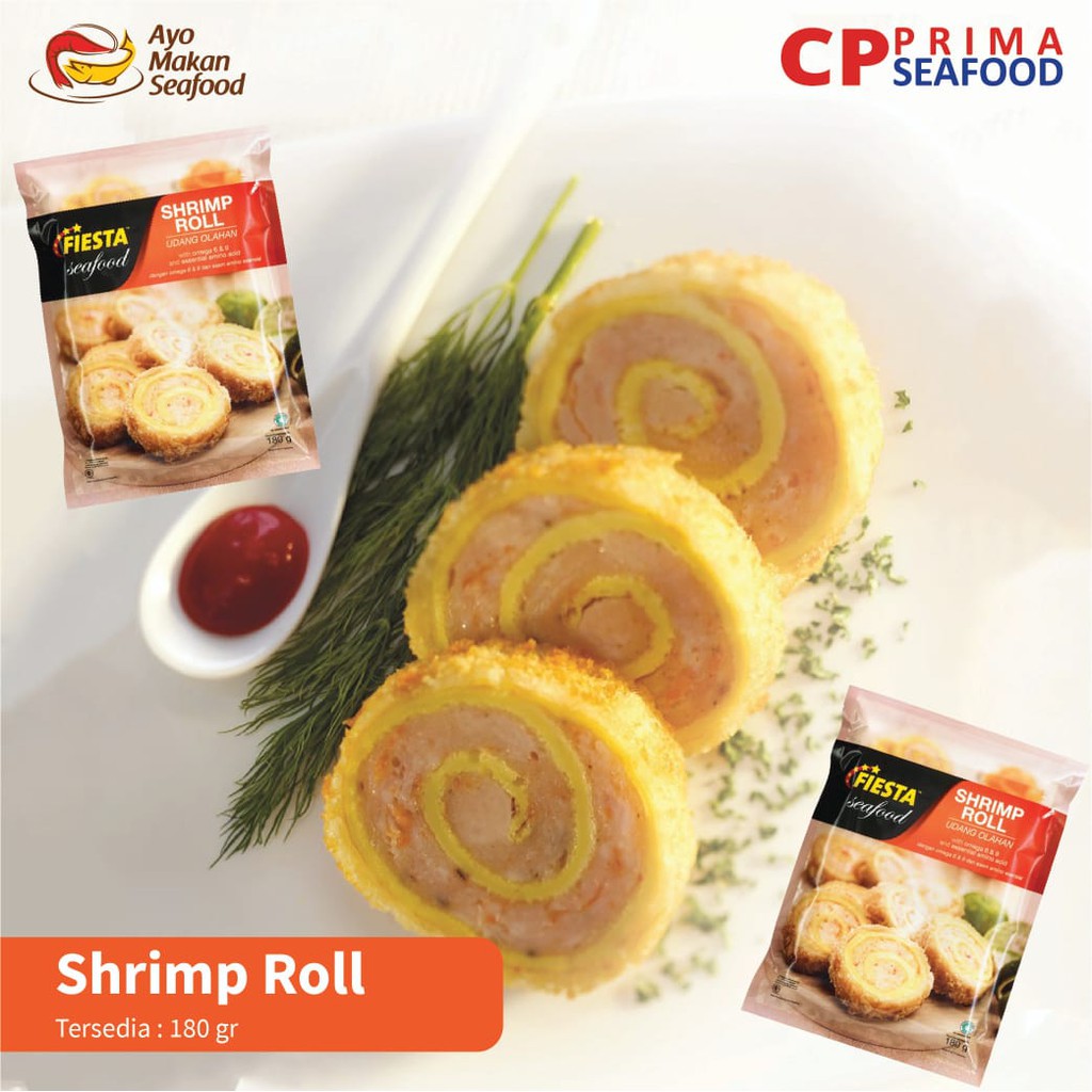 

FIESTA SEAFOOD SHRIMP ROLL 180GR