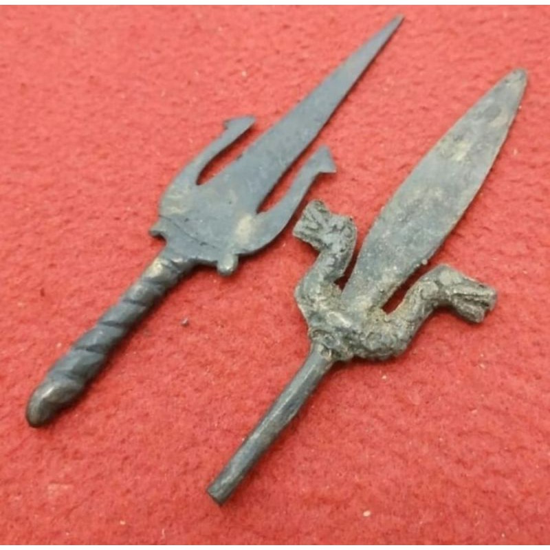 

paket 2 trisula naga kembar hitam