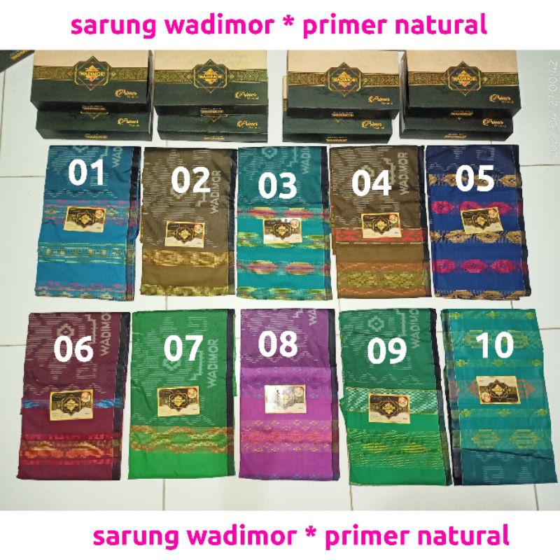 SARUNG EKSKLUSIF WADIMOR PRIMER / ELEGAN & BERKELAS / SARUNG WADIMOR PRIMER NATURAL